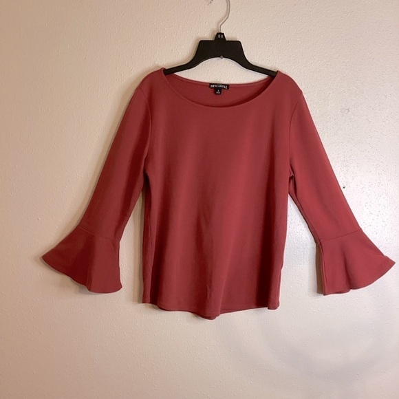 J.Crew Mercantile  Pullover Red Blouse Size Small - Picture 2 of 9